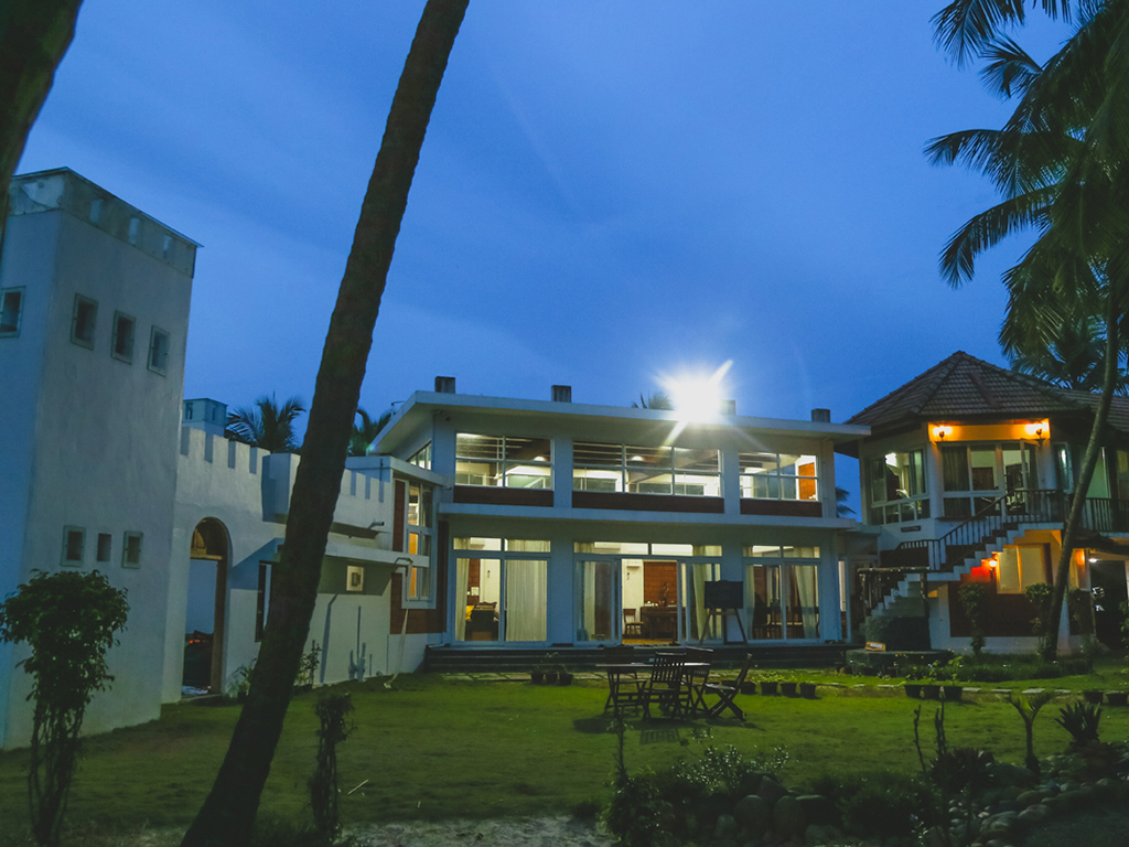Visitors enjoying snooker at Cheshire beach view stay